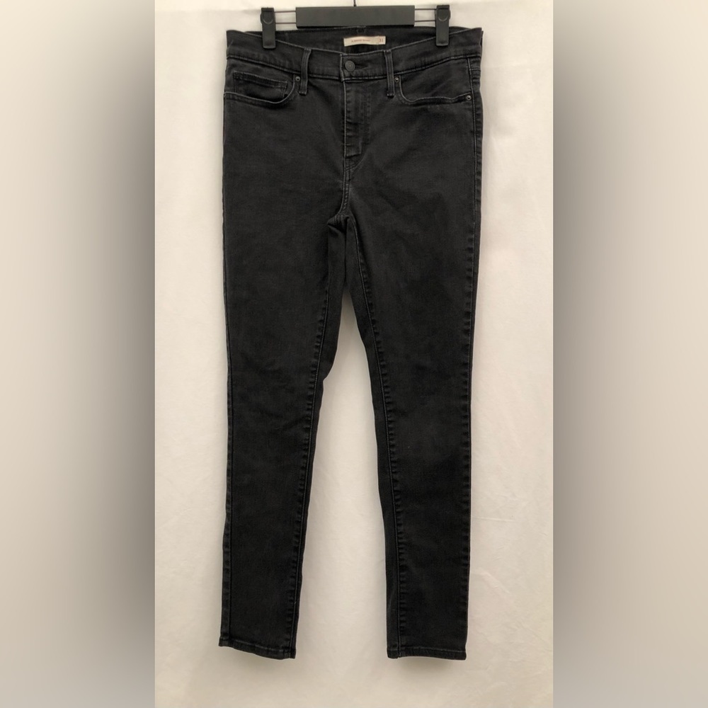 Levis Slimmy Skinny High Rise Black Jeans Size 31